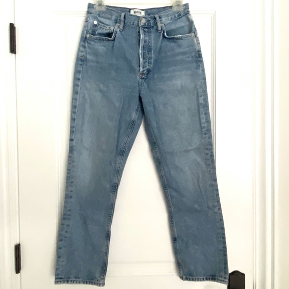 Agolde Riley High Rise Crop Jean - 26 - Picture 5 of 9